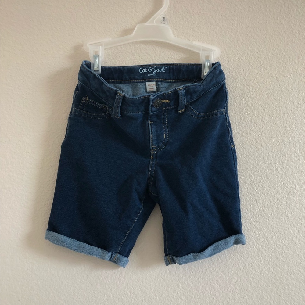 Denim Bermuda Shorts